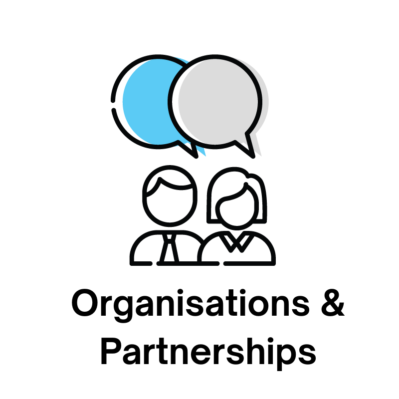 Organisations & Partnerships Tile